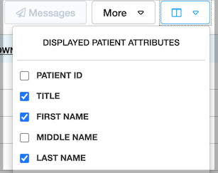 Dentally Patients Report Displayed Patient attributes