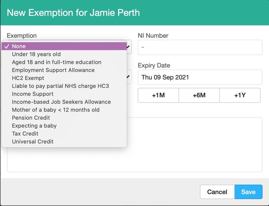 NHS Scotland Unique codes