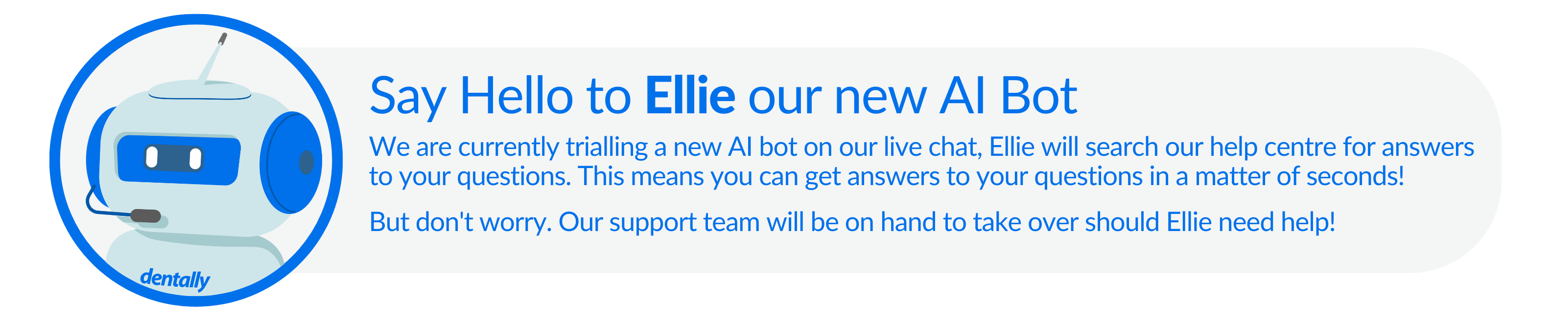 say hello to Ellie our new AI bot